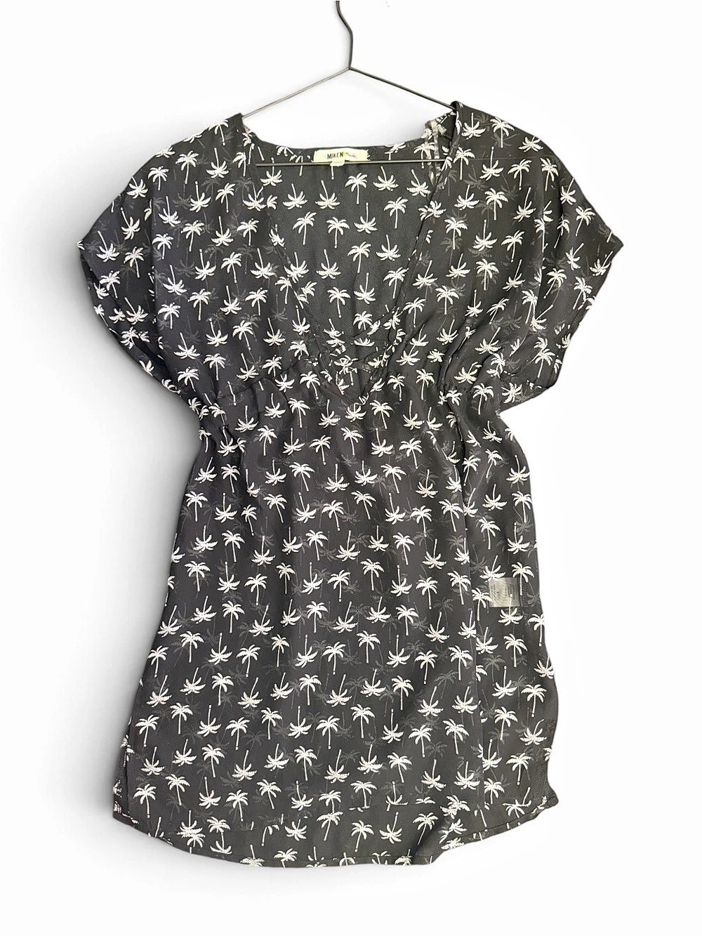 Floral bathing suit cover in Black & White Like New